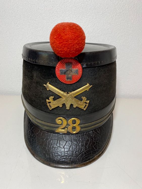Tschako,Schweiz,Mitrailleur-Oberleutnant | Kaufen auf Ricardo