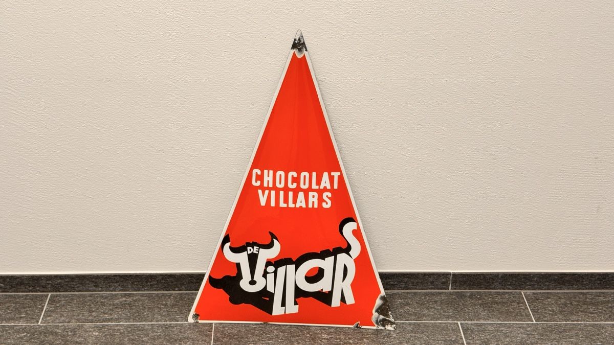 Insegne: Chocolat Villars Emailschild – Usato da Bubikon venduto da omitha1