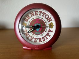 Vintage Benetton University Quartz Alarm Clock, Germany