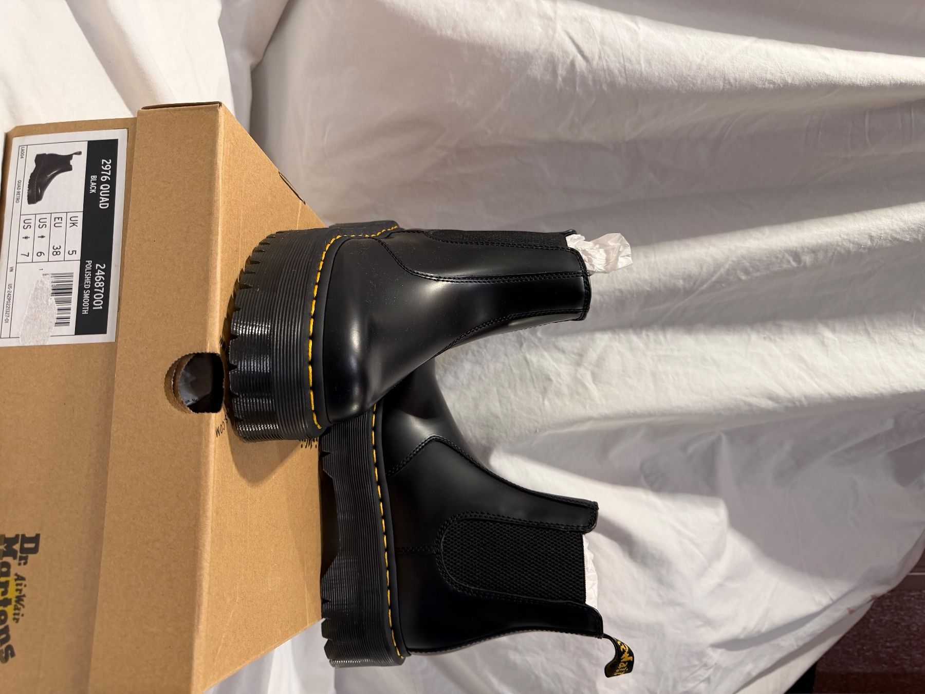 Chelsea boots à plateforme Dr. Martens 2976 Quad en cuir Pol (Neu und ...