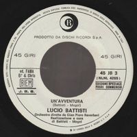 7 " BATTISTI LUCIO / I DIK DIK UN'AVVENTURA / ZUCCHERO juke
