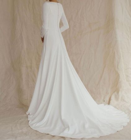 Traumhaftes,Brautkleid mit Ärmel von Bethy Lade, Gr. 36/S