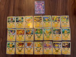 Pokemon Card Collection Pikachu and Mewtwo 30th anniversary