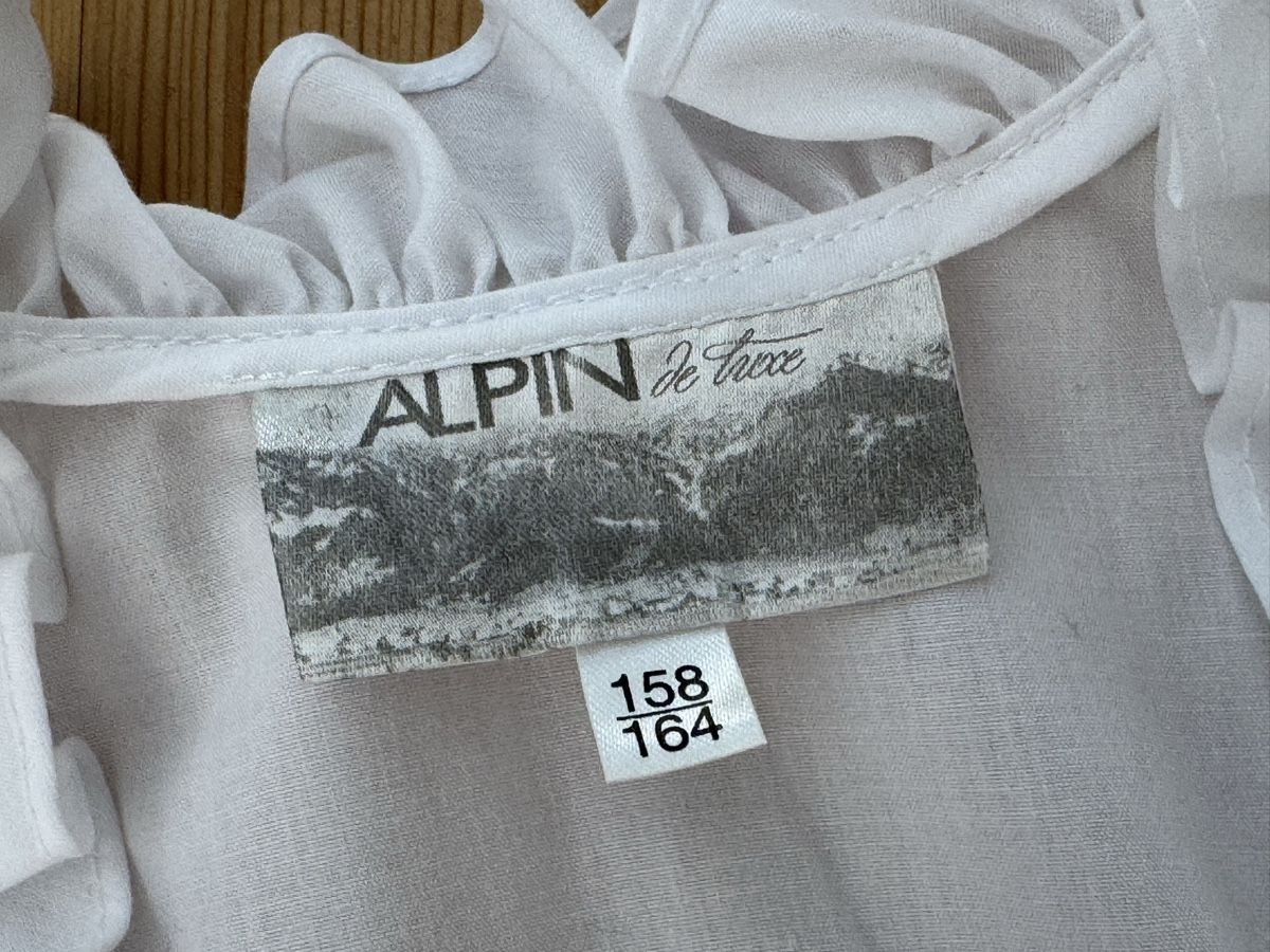 Camicette, T-shirt & Top: Trachtenbluse Dirndlbluse weiss 158/164 Rüschen Mädchen – Nuovo (secondo la descrizione) da Siebnen venduto da Guesswho 4