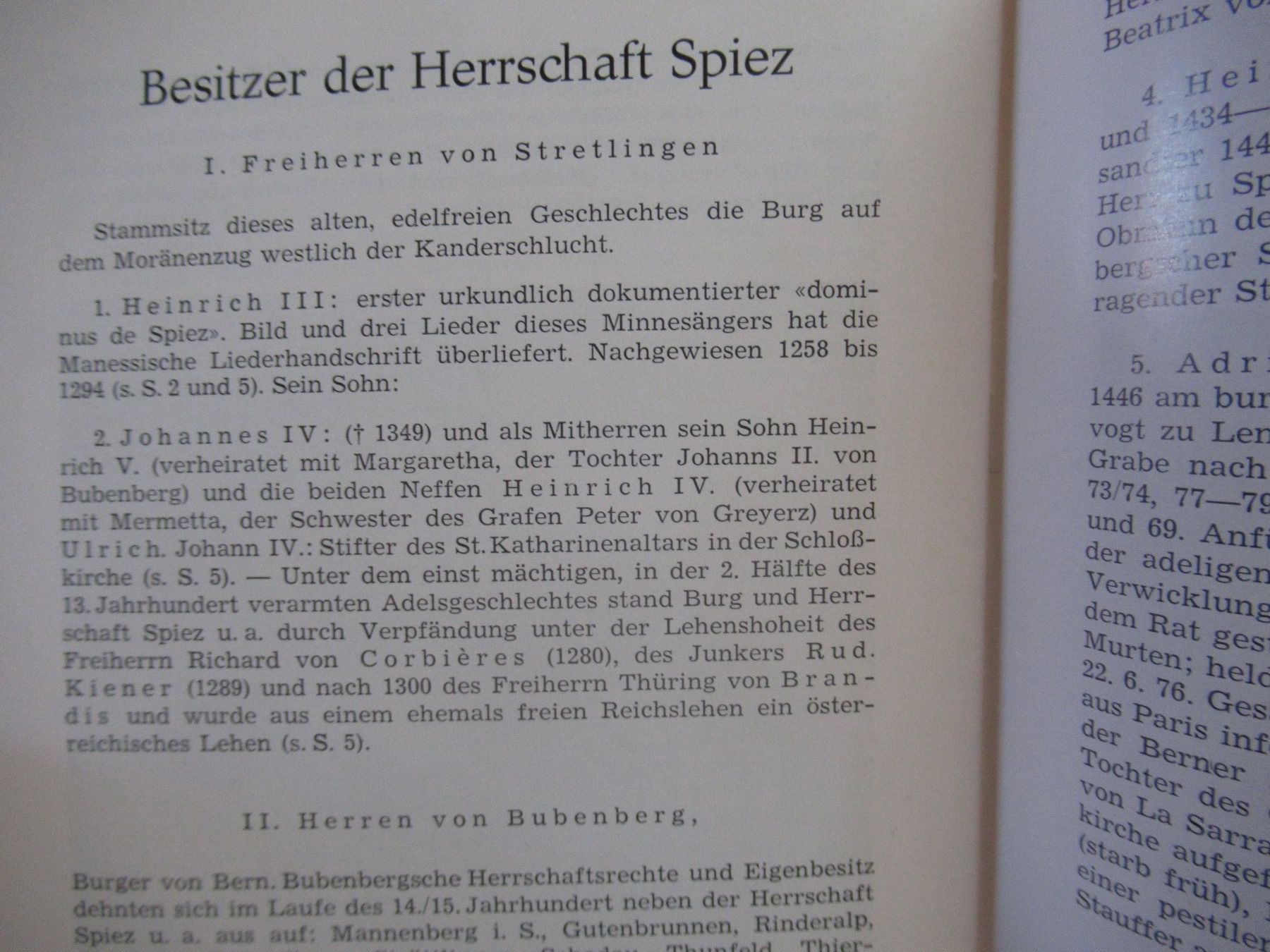 Libri: SCHLOSS SPIEZ – Usato da Moosseedorf venduto da haro01 2