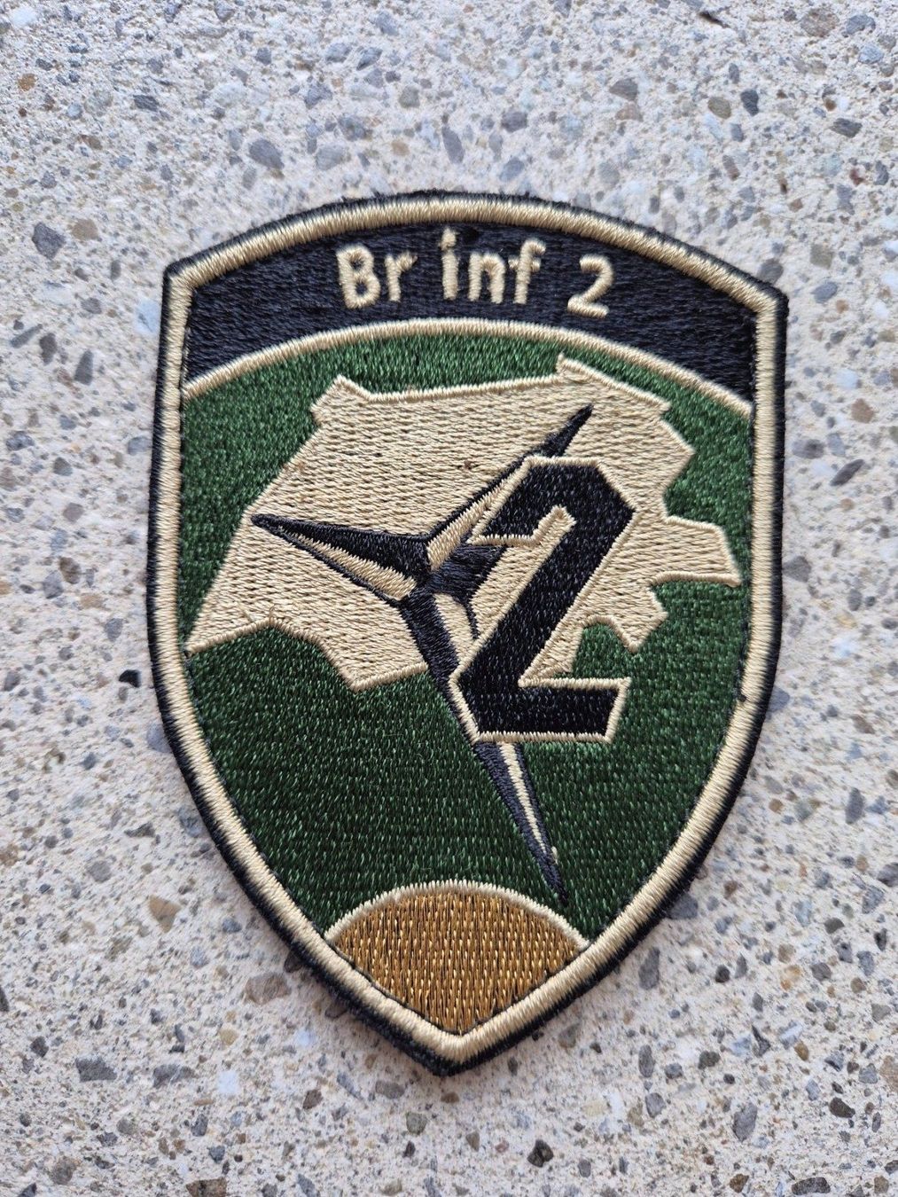 Schweizer Armee Plaketten & Abzeichen: *** Badge Br inf 2 mit klett *** – Neu (gemäss Beschreibung) aus Riedholz von fr_sIruP
