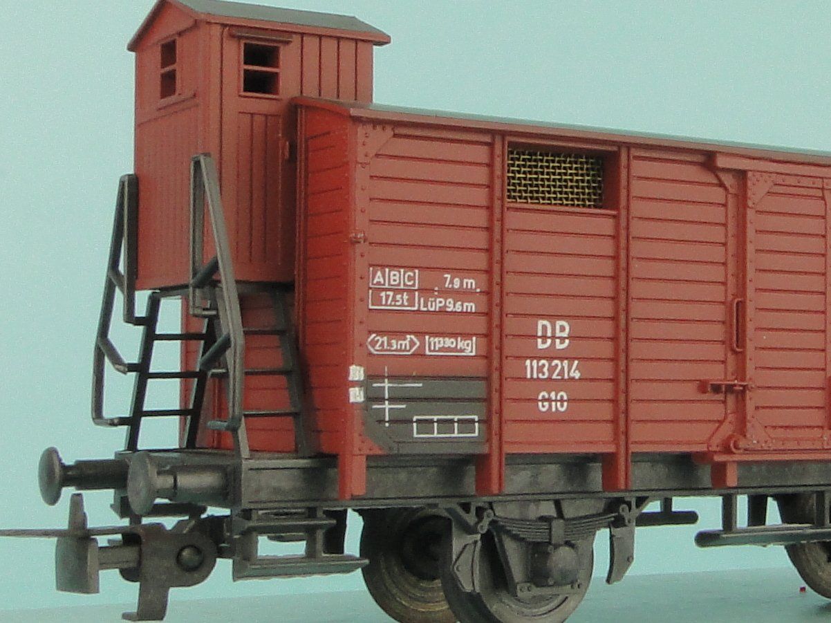 Liliput Modellini di ferrovie: Liliput DB Wagen mit Bremserhaus – Usato da Bülach venduto da cann11 2