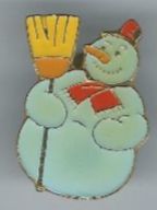 Plaketten & Abzeichen: Schneemann Pin – Gebraucht aus Zürich von t24_de