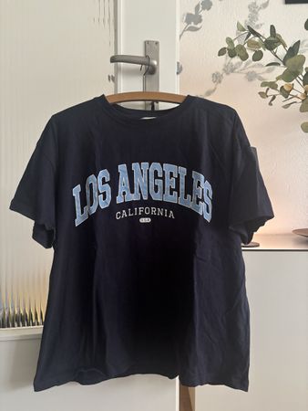 T-Shirt H&M Los Angeles California Dunkelblau/schwarz - M