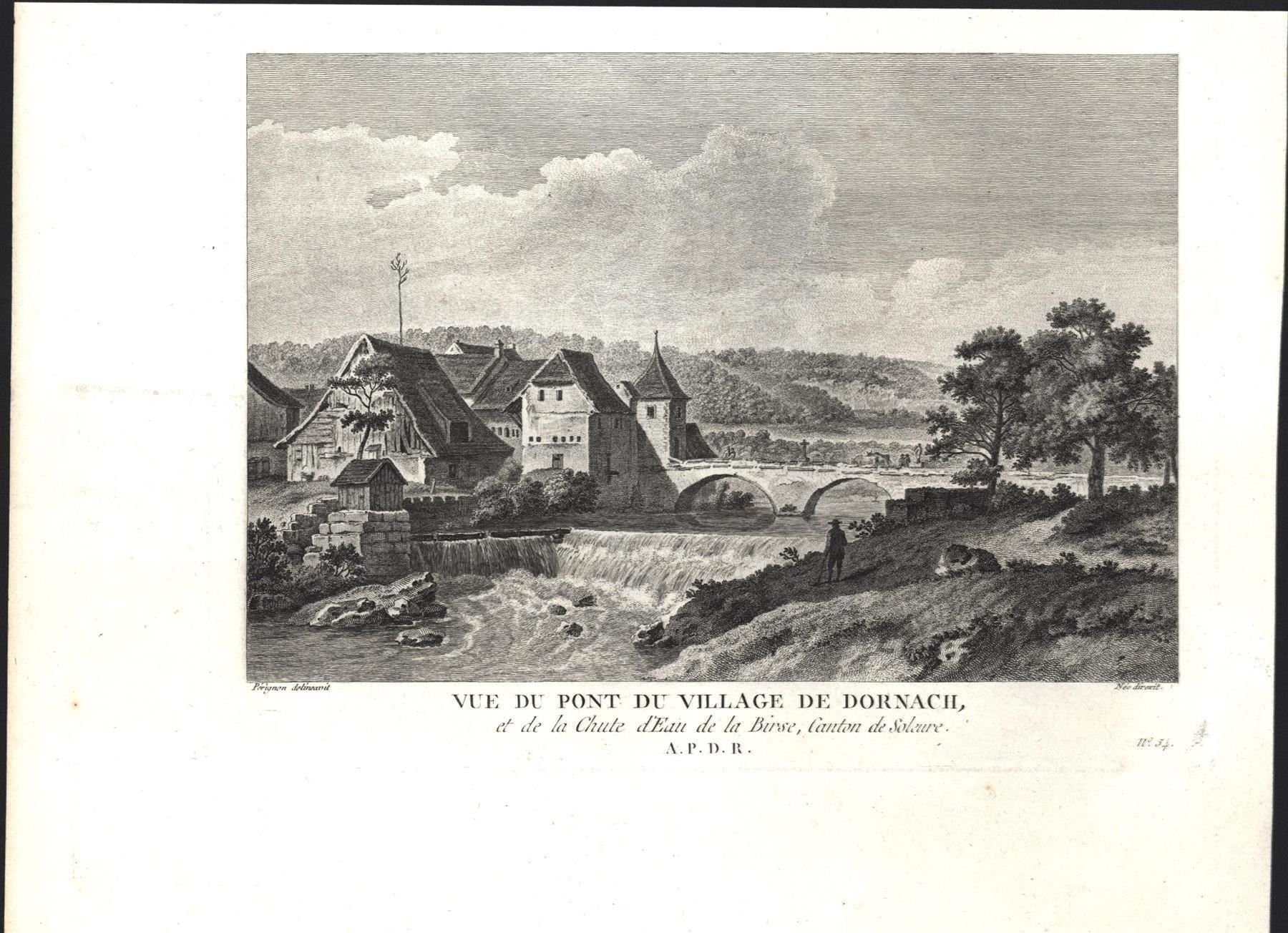Incisioni: Dornach Originalkupferstich 1780 – Usato da Rafz venduto da Helvet32