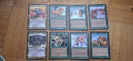 Magic The Gathering 8x Vintage Grün 1996 – Alliances/Allianz