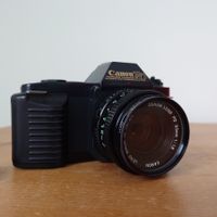 Spiegelreflex analog Kamera Canon T50 & Obj. FD 50mm f/1:1.8