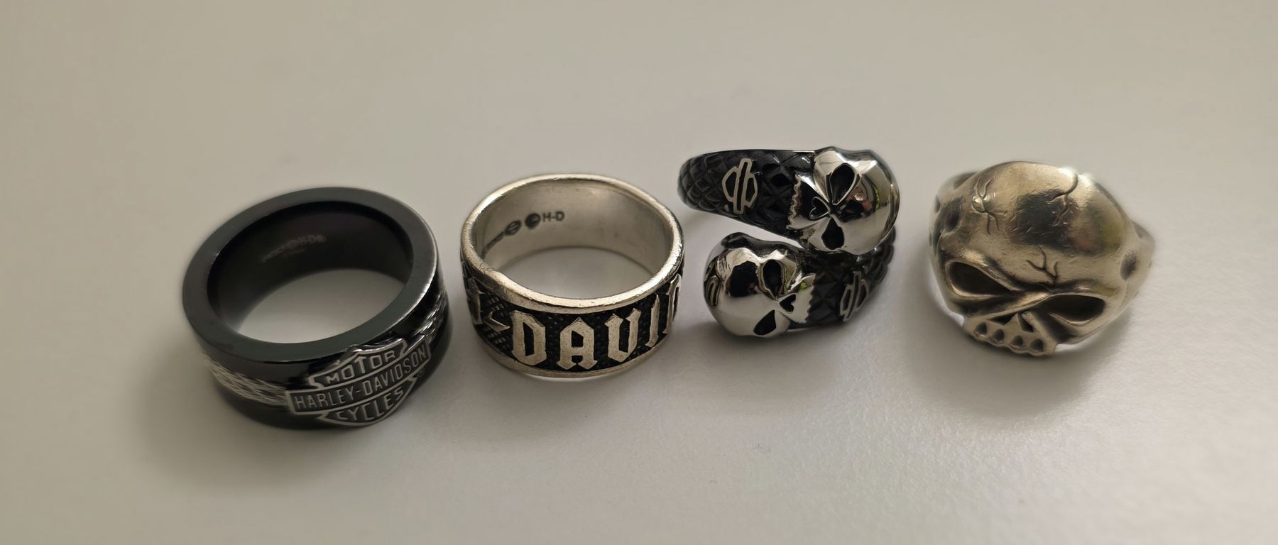 Ringe: Vier Harley-Davidson Ringe – Gebraucht aus Sempach von Metallady86