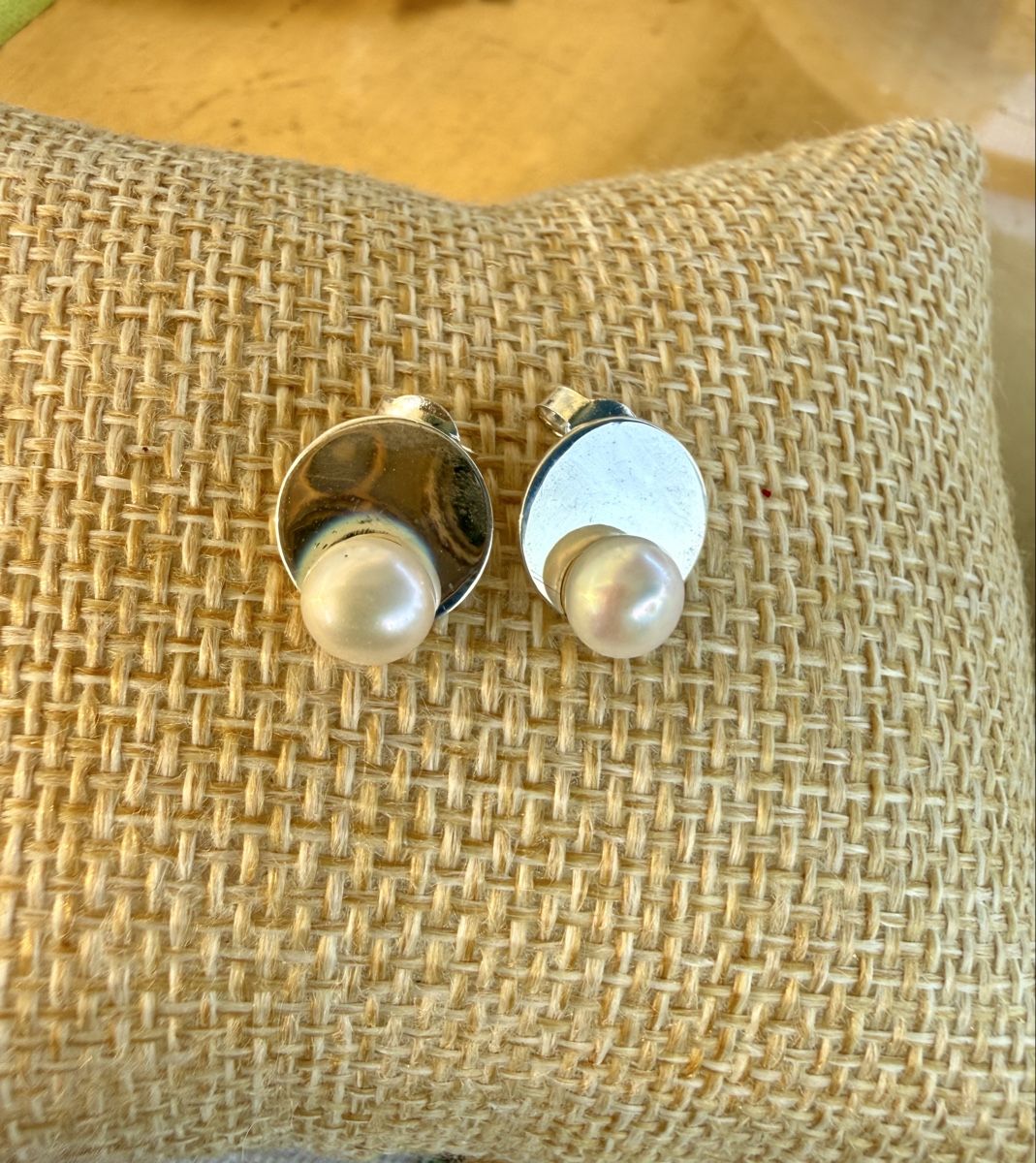 Orecchini pendenti & Orecchini a lobo: Schöner 925 Silber Ohrstecker mit Perleu – Nuovo e nell'imballaggio originale da Maienfeld venduto da Cmicky 4