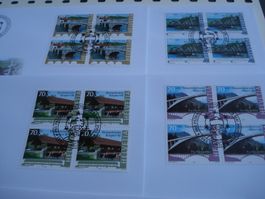Satz Pro Patria 2003, FDC Satz + 4erblock, 5 Bel