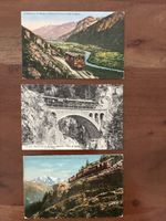 6 Ansichtskarten Schweiz von Martigny Bahn VS