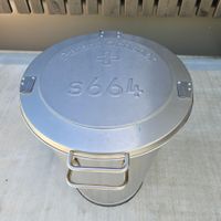Abfallkübel Patent Ochsner Re-Edition Edelstahl