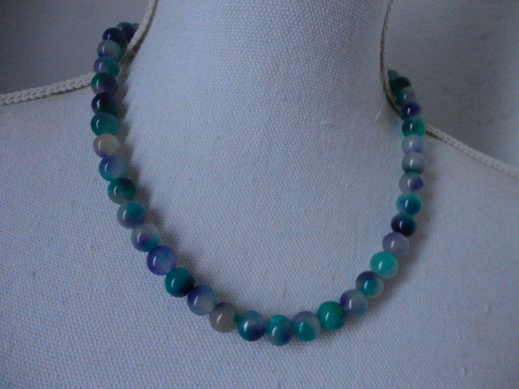 Catenine: Halskette - Jade gefärbt – Nuovo (secondo la descrizione) da Biberist venduto da tl-schmuck