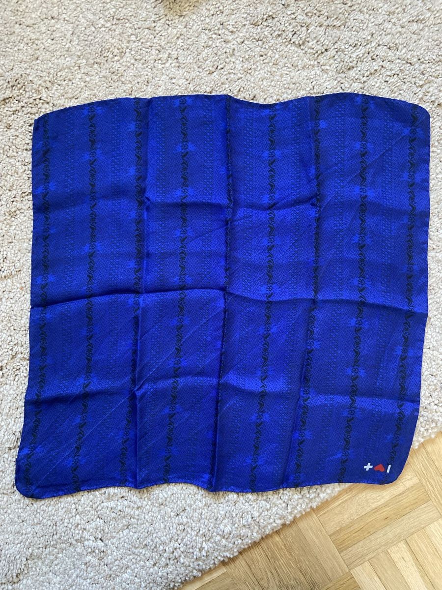 Foulard Italca D’Italie – Charbon, 80% Polyester 20% Viscose – Made In Italy, Neuf