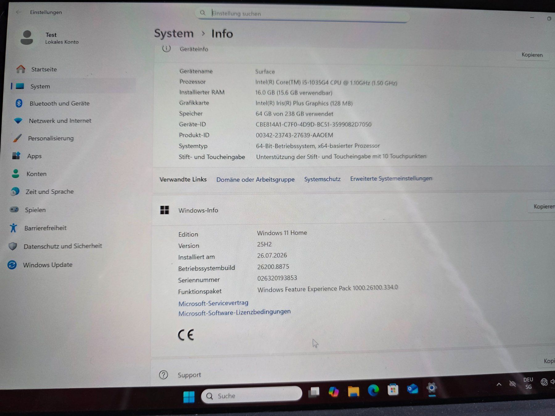 Microsoft Notebooks: Surface Pro 7 inkl. Dockingstation, Pen und Case – Gebraucht aus Pfäffikon ZH von Katrin73 6