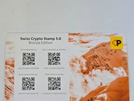 (820) Swiss Crypto Stamp 5.0 – Bronze Edition ungeöffnet!!