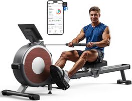 Magnetisches Rudergerät 16 Stufen App-Verbindung Grau