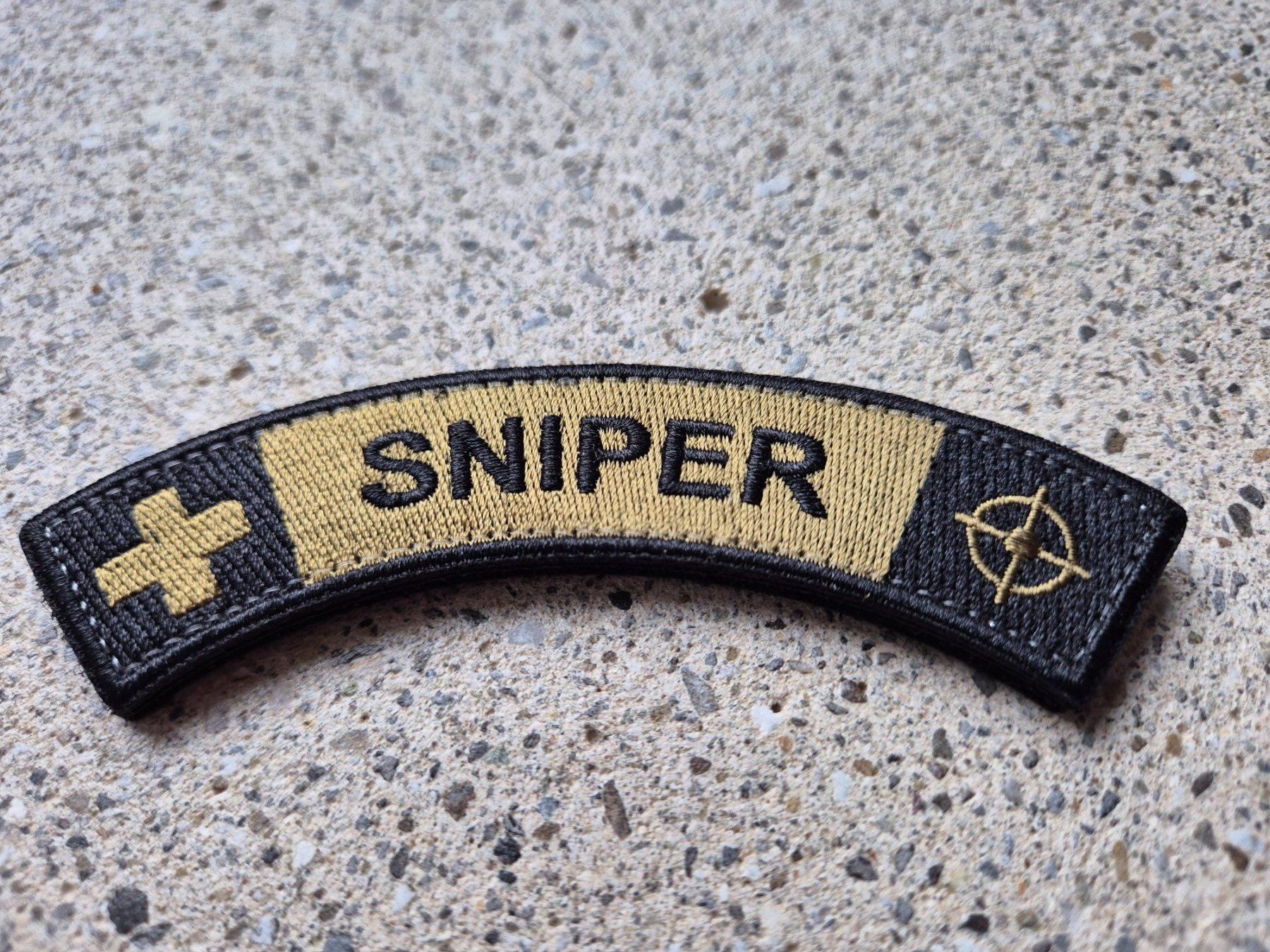 Schweizer Armee Placchette & Badge: *** Scharfschützen / Sniper Badge mit klett *** – Nuovo e nell'imballaggio originale da Riedholz venduto da fr_sIruP 1