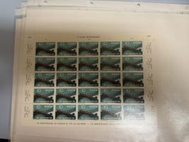 1957 Werbemarken 10 und 20 Rp Bogen Postfrisch 