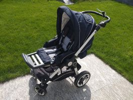 Kinderwagen Teutonia mit Babyschale, Sportsitz & Regenschutz