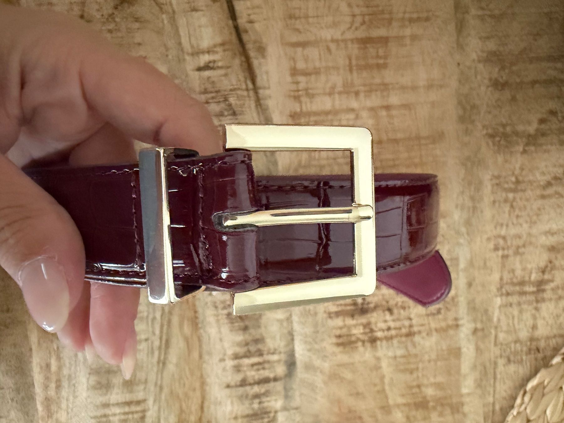 Gürtel: NA-KD New dark red leather belt – Neu und originalverpackt aus Zürich von mon_ht6w 1