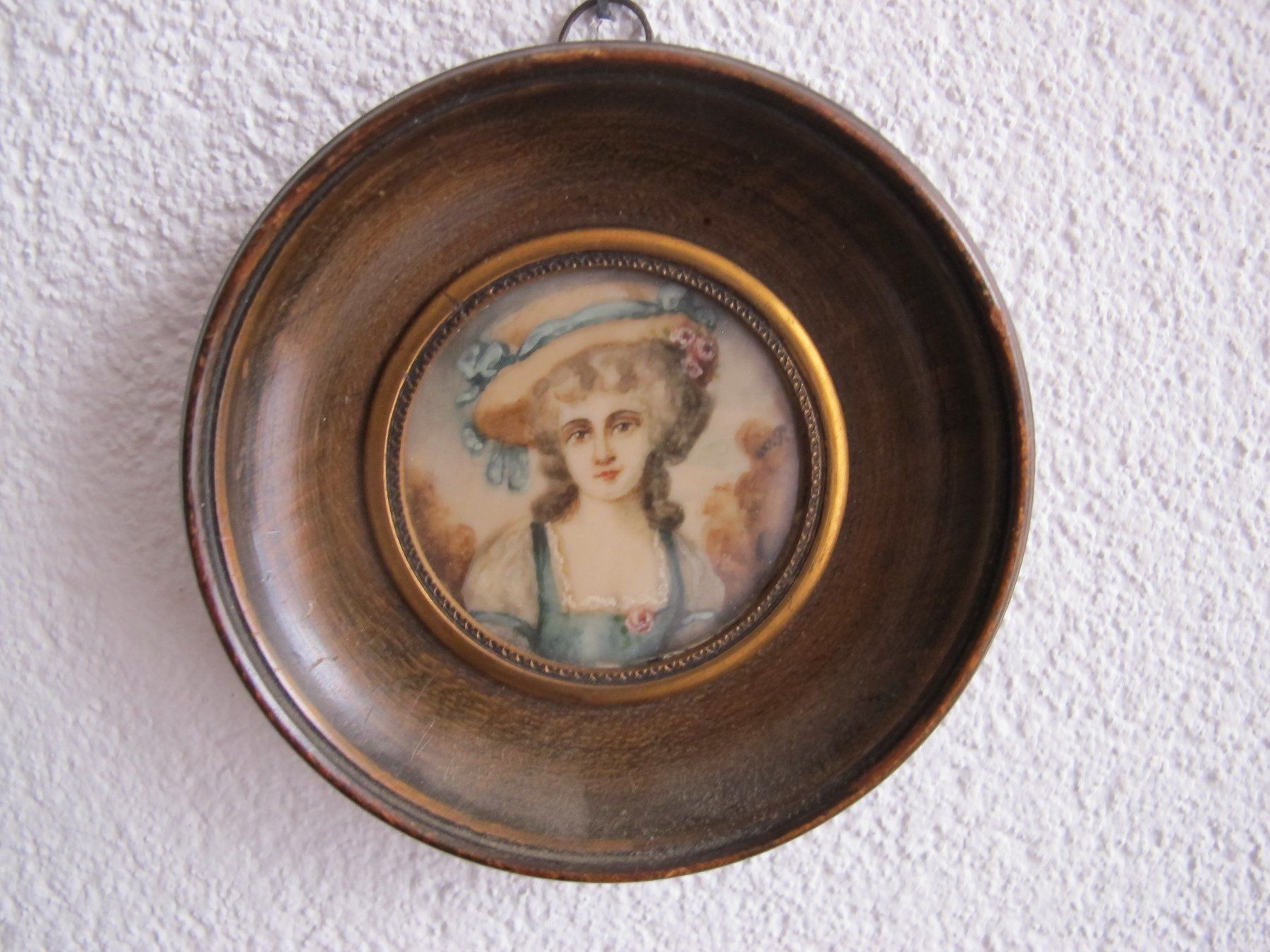 Dipinti: miniatur Damen Portrait 19 jh – Usato da Wädenswil venduto da Turusukko 1