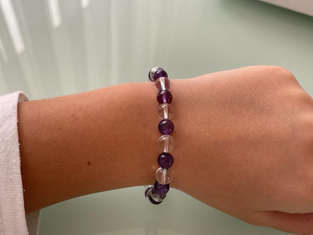 Armbänder & -reifen: Bergkristall Armband mit amethyst – Neu (gemäss Beschreibung) aus Wittenbach von Heissenberg81 1