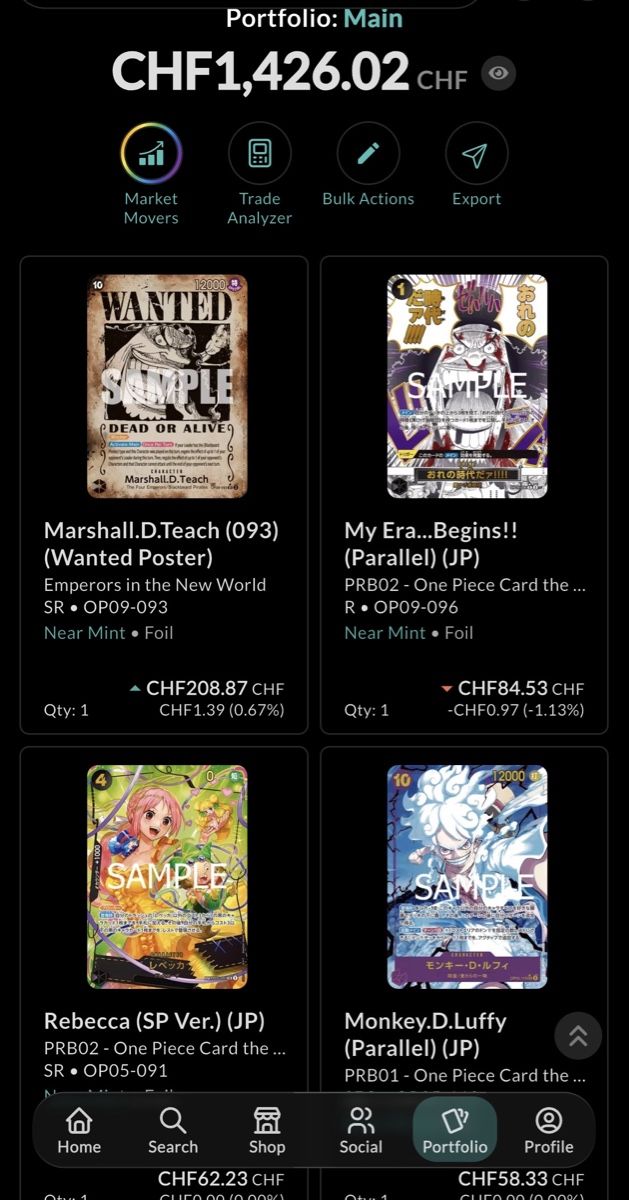 Bandai Cartes à collectionner: Grosse One Piece Sammlung zu verkaufen – Neuf (Voir description) à Horgen par DamCo2685 9