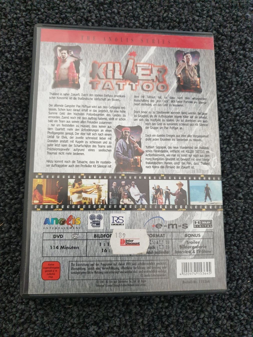 Tutti i DVDs: KILLER TATTOO(2034) – Usato da Ruswil venduto da Ruck.Zuck. 1