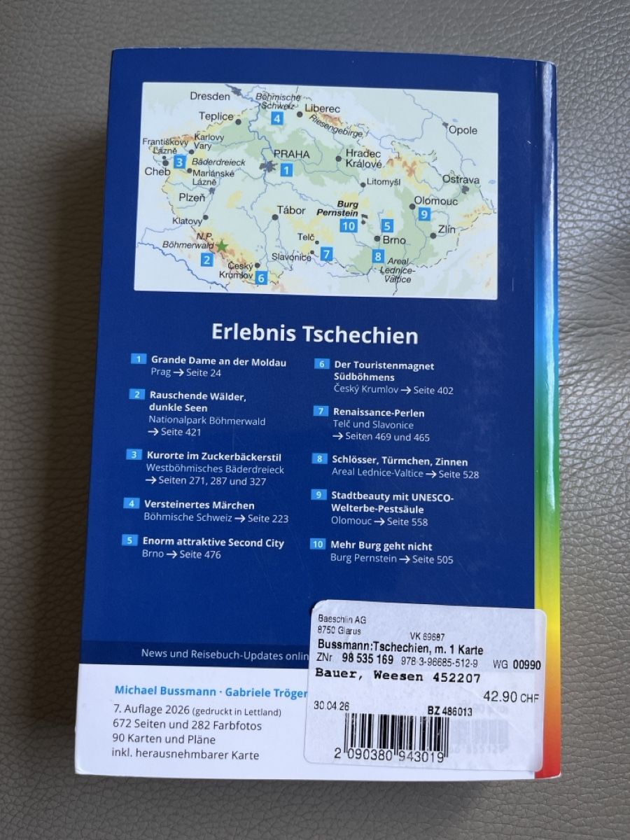 Libri: Reisefuehrer Tschechien  – Nuovo (secondo la descrizione) da Weesen venduto da Engadinerin 1