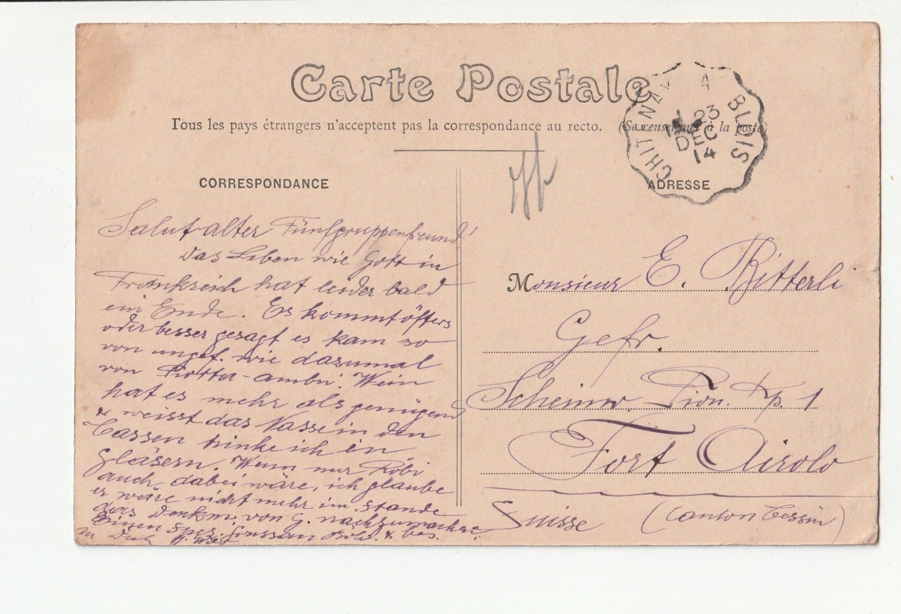 Cartoline postali: Château de Chantemesle Logron Eure-et-Loir – Usato da Rheineck venduto da rhynegg 1
