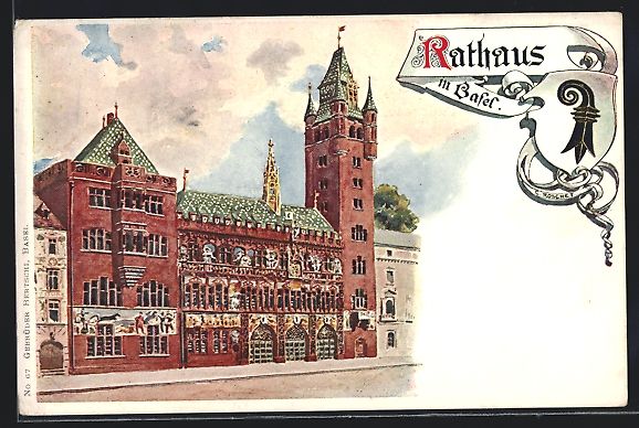 Ansichtskarten: AK Basel, Rathaus – Gebraucht aus Berlin von bartko-reher
