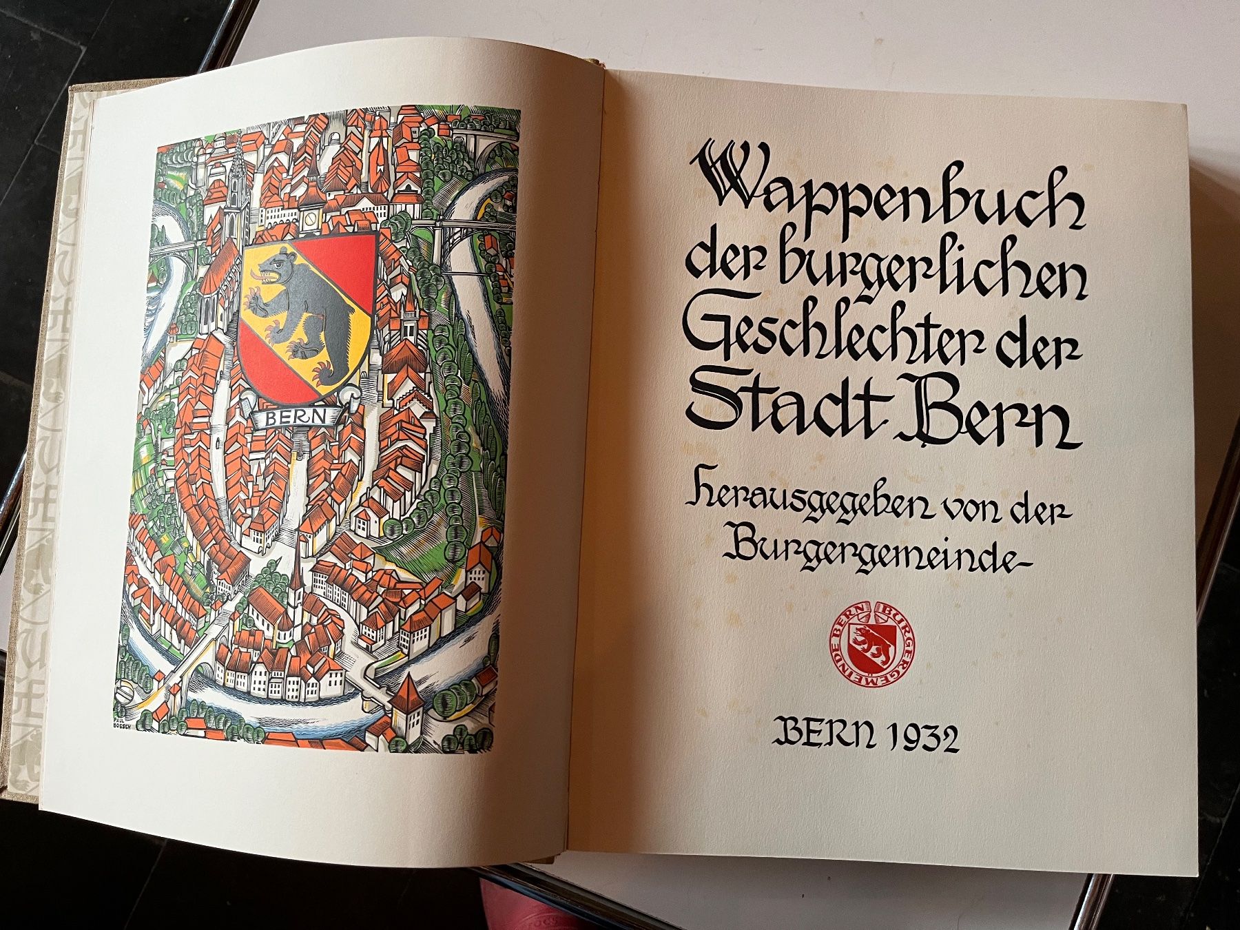 Libri: buch, berner wappenbuch , 1932 – Usato da Emmenmatt venduto da flyrecords 1