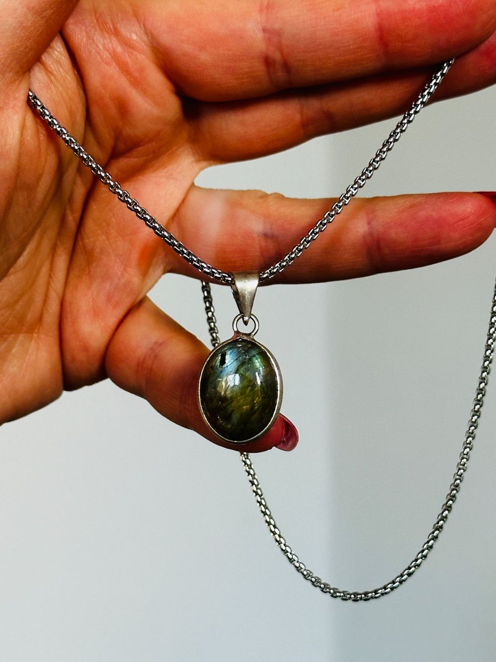 Ketten: Labradorite Gemstone Handmade Jewelry necklace – Neu und originalverpackt aus Genève von AGBERG 3