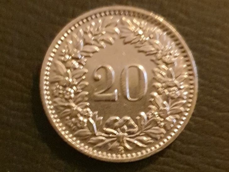 Tutti le monete: 20 Rappen 1920 Top!! – Usato da Biel/Bienne venduto da underdogs 1
