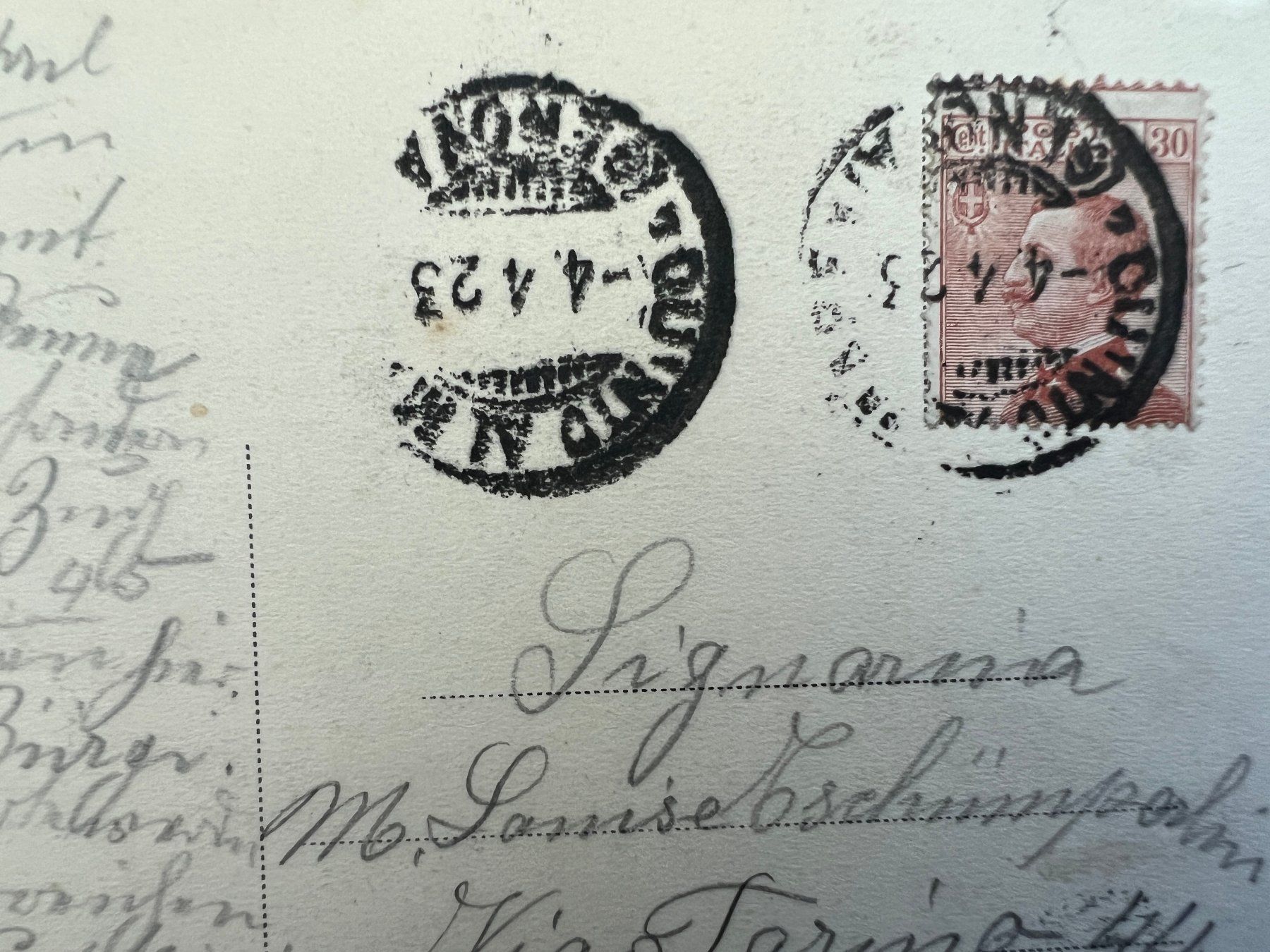 Cartoline postali: AK   1923 Quinto  (G2387) – Usato da Hinwil venduto da Sidi4 1
