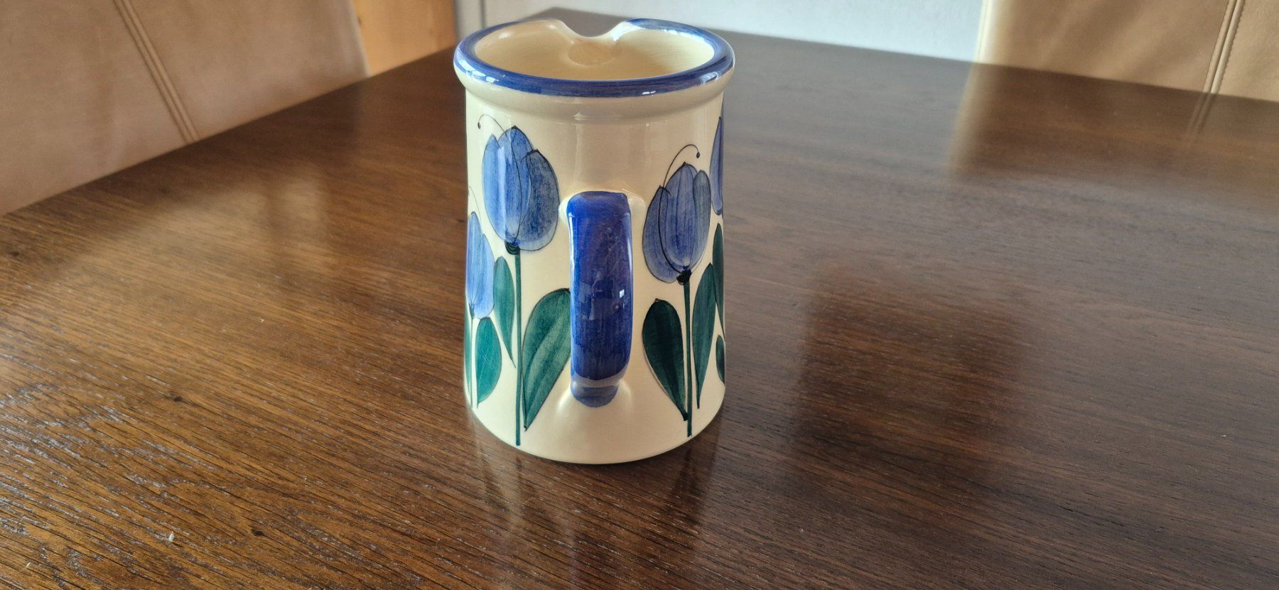 Caraffe: Keramikkrug mit Blumendekor – Usato da Eggersriet venduto da Fredb 1