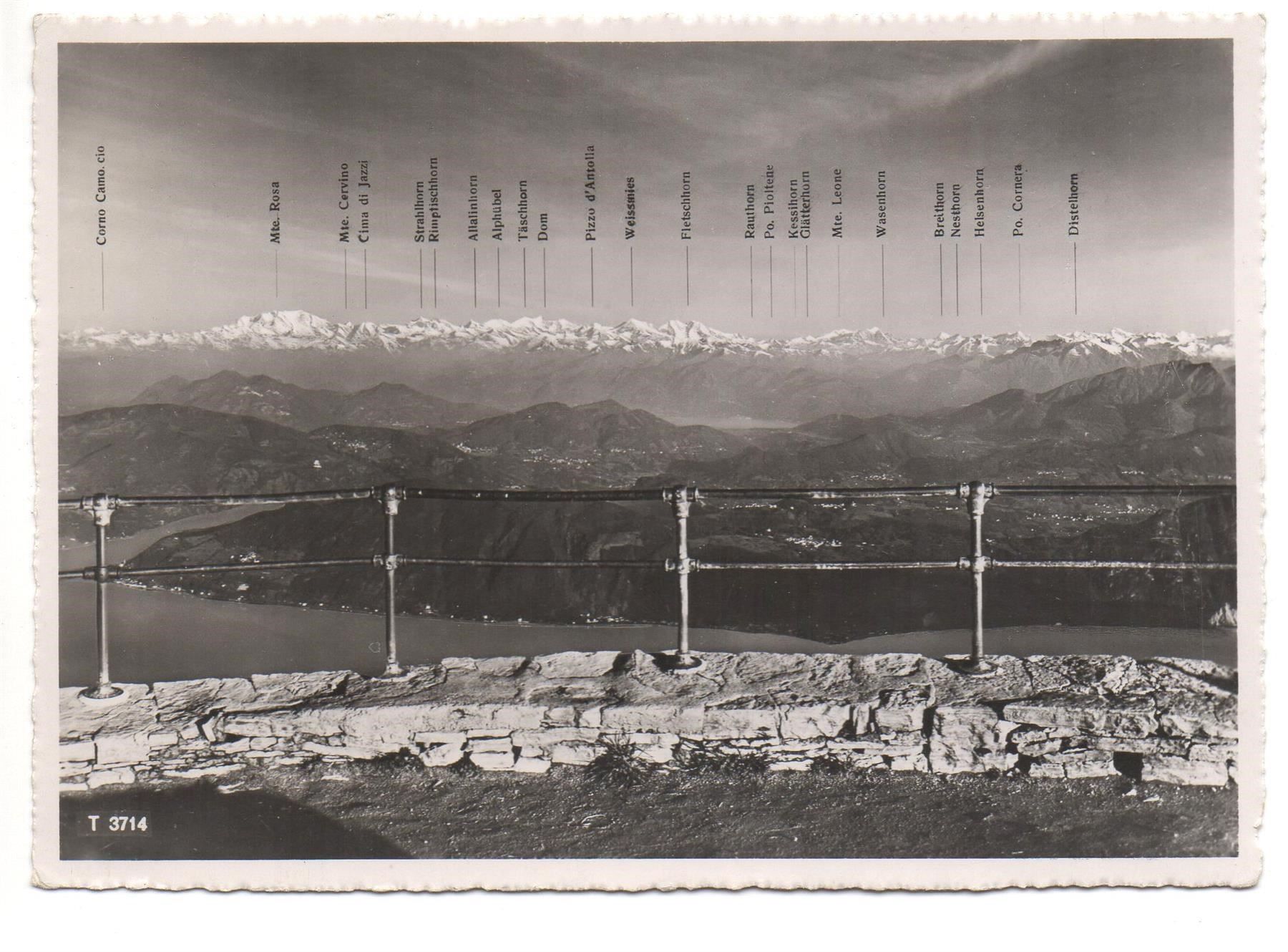 Cartoline postali: MONTE GENEROSO Panorama – Nuovo (secondo la descrizione) da Jona venduto da philajona