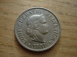 (H6) 10 Rappen 1881 VZ