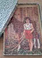 Original 70er Jahre Puzzle Pferd Mädchen Kinderzimmer Deko