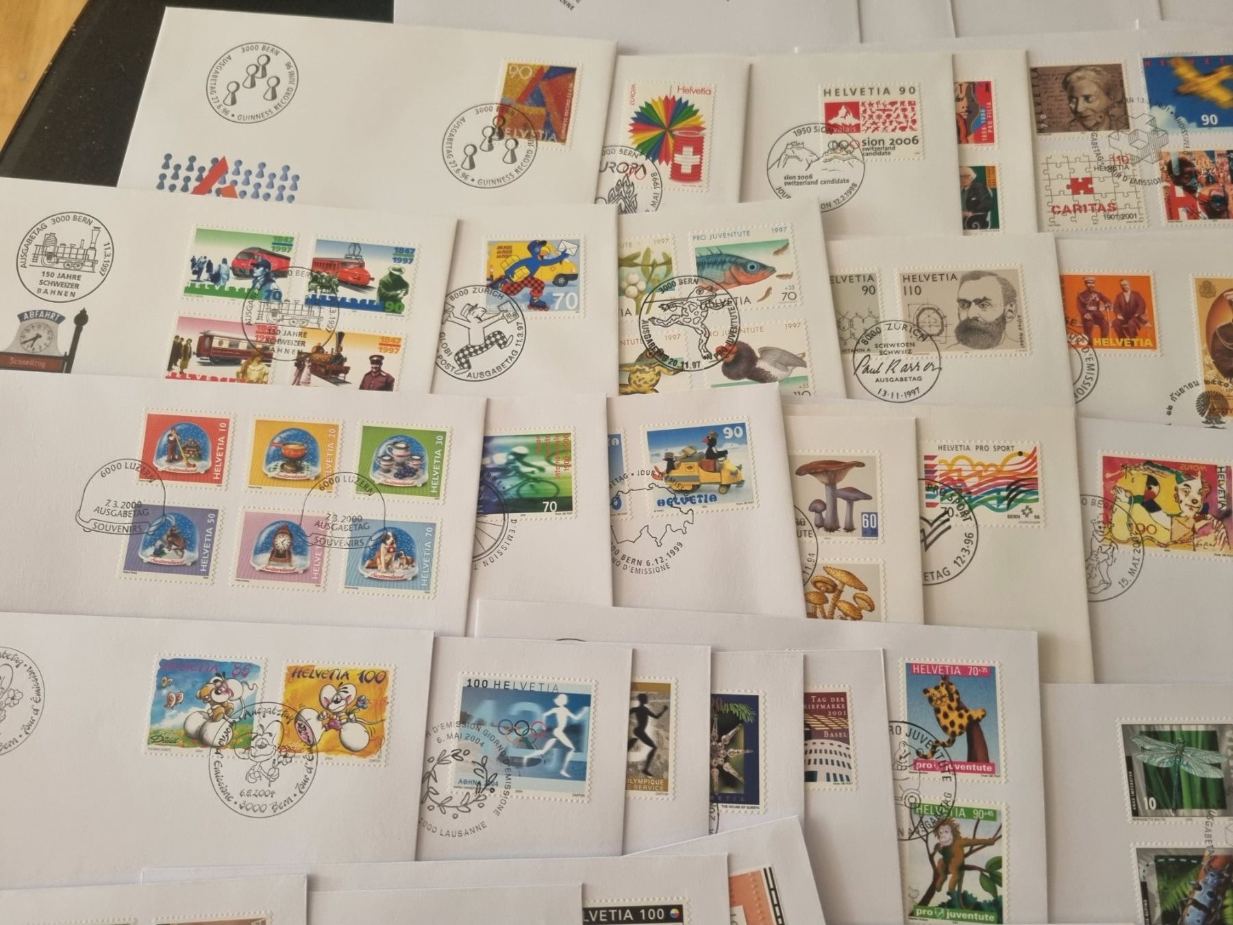 Alle Briefmarken: Lot mit 200 FDC Briefe Schweiz – Gebraucht aus Gümligen von Geniusbuy 7