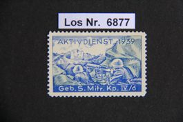 2. Weltkrieg-Marke Infanterie                       Los 6877