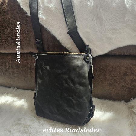 aunts&uncles echt Rindsleder-Tasche wie neu