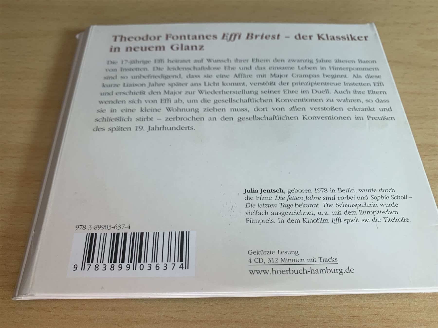 Livres audio: Theodor Fontane - Effi Briest - 4 CD – D'occasion à Rikon im Tösstal par Alpenmutz 1