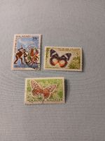Lot de 3 Timbres de Madagascar, Papillons, Années 70